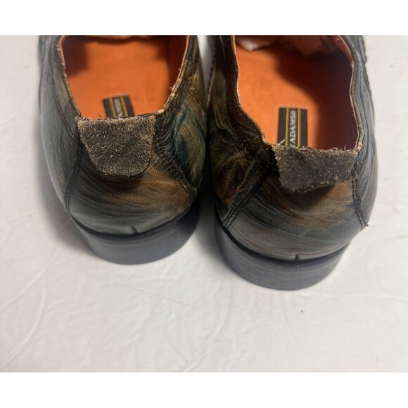 Stacy Adams Blue,Green Camouflage Artistic Men Dress Loafer Shoes Size 10 M